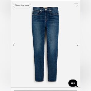 NWT Madewell 10” high rise skinny jeans